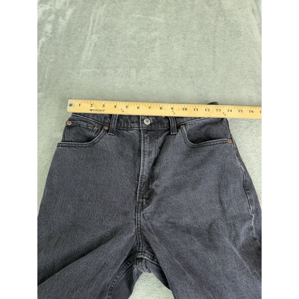 Abercrombie & Fitch The 90s Straight Ultra High Rise Jeans Women's Size 28 Black - Picture 7 of 11